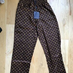 Louis Vuitton Silk Monogram Pajama Pants (unisex) Small (W) / Medium (M)
